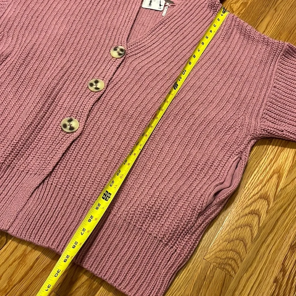 NWT Free People Swim Too Deep Cardi Size XS, S, M, or L Smoked Pink